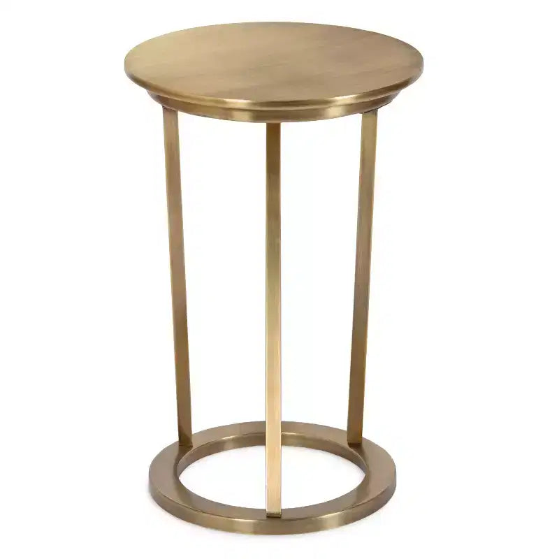 Table d'appoint ronde en métal