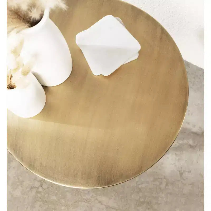 Table d'appoint ronde en métal